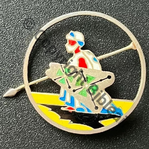 48 NH GLA.48 DAKAR  DrPNRom Epingle Tube Guilloche vrac marque ARGENT en relief Src.half12 150EurInv 